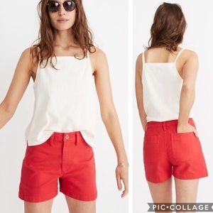 Madewell Shorts Red 3.5 Inch Size 32 New